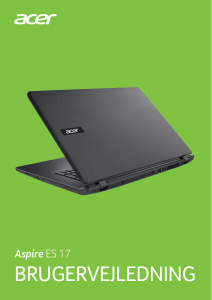 Brugsanvisning Acer Aspire ES1-732 Bærbar computer