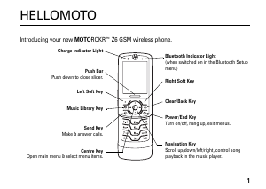 Handleiding Motorola MotoRokr Z6 Mobiele telefoon