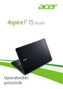 Priročnik Acer Aspire F5-573T Prenosni računalnik