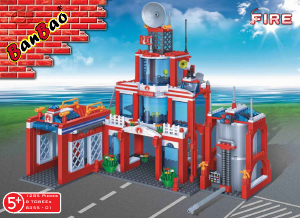 Manual BanBao set 8355 Fire Large fire station