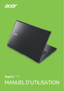 Mode d’emploi Acer Aspire F5-771G Ordinateur portable