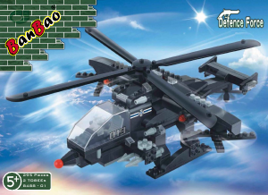 Manual de uso BanBao set 8488 Defence Force Helicóptero militar