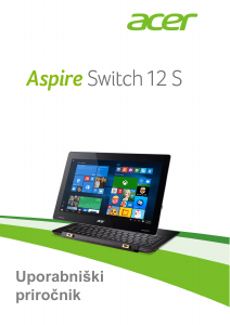 Priročnik Acer Aspire Switch SW7-272P Prenosni računalnik