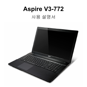 사용 설명서 에이서 Aspire V3-772G 랩톱