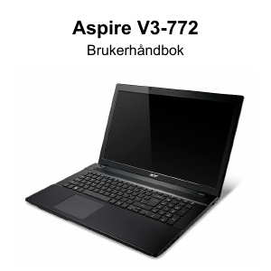 Bruksanvisning Acer Aspire V3-772G Laptop