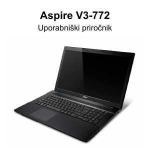 Priročnik Acer Aspire V3-772G Prenosni računalnik