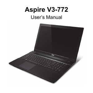 Manual Acer Aspire V3-772G Laptop
