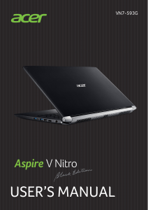 Handleiding Acer Aspire VN7-593G Laptop