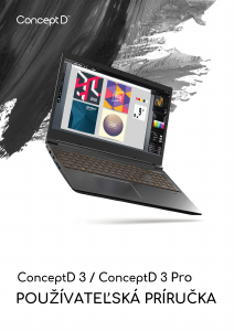 Návod Acer ConceptD CN315-71P Laptop