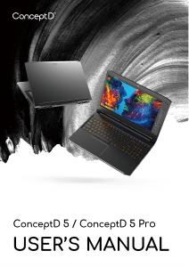 Handleiding Acer ConceptD CN515-71P Laptop