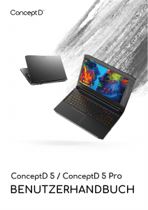 Bedienungsanleitung Acer ConceptD CN515-71P Notebook