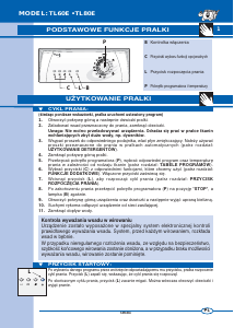 Instrukcja Ardo TL60E Pralka