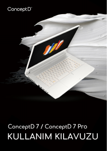 Kullanım kılavuzu Acer ConceptD CN715-71P Dizüstü bilgisayar