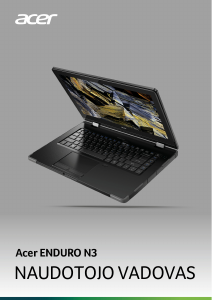 Vadovas Acer Enduro EN314-51W Nešiojamasis kompiuteris
