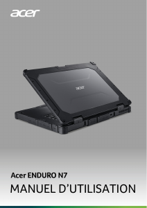 Mode d’emploi Acer Enduro EN714-51W Ordinateur portable