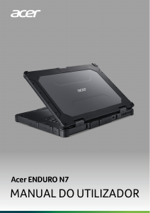 Manual Acer Enduro EN714-51W Computador portátil