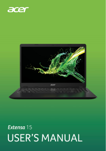 Handleiding Acer Extensa 215-51G Laptop