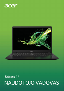 Vadovas Acer Extensa 215-51G Nešiojamasis kompiuteris