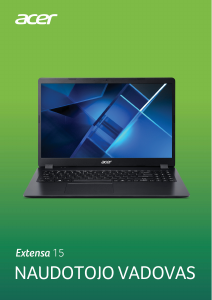 Vadovas Acer Extensa 215-52 Nešiojamasis kompiuteris