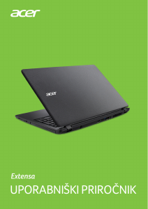 Priročnik Acer Extensa 2540 Prenosni računalnik