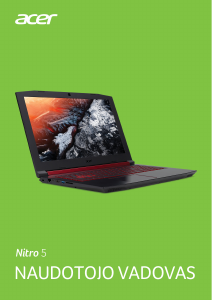 Vadovas Acer Nitro AN515-31 Nešiojamasis kompiuteris