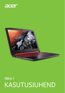 Kasutusjuhend Acer Nitro AN515-41 Sülearvuti