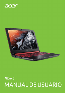 Manual de uso Acer Nitro AN515-41 Portátil