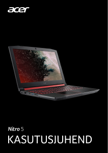 Kasutusjuhend Acer Nitro AN515-42 Sülearvuti