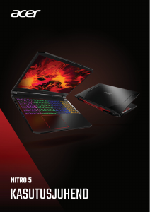 Kasutusjuhend Acer Nitro AN515-44 Sülearvuti