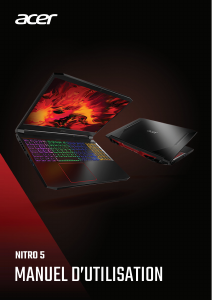 Mode d’emploi Acer Nitro AN515-44 Ordinateur portable