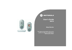 Manual Motorola MBP20 Baby Monitor
