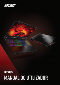 Manual Acer Nitro AN515-44 Computador portátil