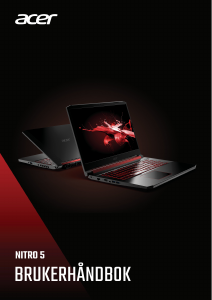 Bruksanvisning Acer Nitro AN517-51 Laptop