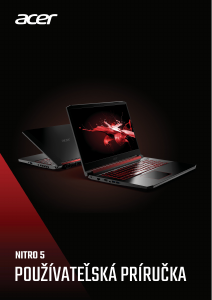 Návod Acer Nitro AN517-51 Laptop