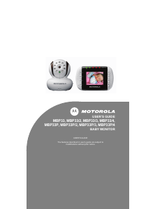 Manual Motorola MBP33 Baby Monitor