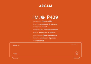 Manual de uso Arcam FMJ P429 Amplificador