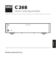 Bedienungsanleitung NAD C 268 Verstärker