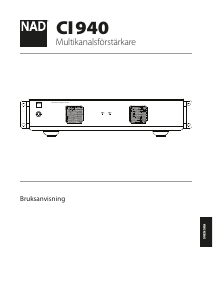 Bruksanvisning NAD CI 940 Förstärkare