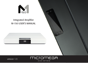 Manual Micromega M-150 Amplifier
