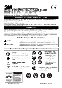 Mode d’emploi 3M PN 64869 Meuleuse angulaire