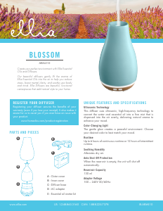 Manual Ellia ARM-510 Blossom Aroma Diffuser