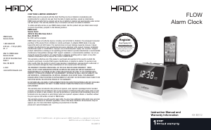 Handleiding HMDX HX-B312 Wekker