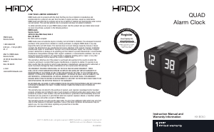 Manual HMDX HX-B050 Alarm Clock