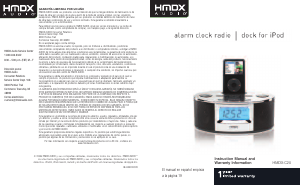 Manual HMDX HMDX-C20 Alarm Clock Radio