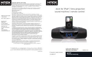 Manual de uso HMDX HMDX-C30 Radiodespertador