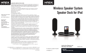 Manual HMDX HMDX-S50 Speaker Dock