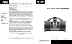 Manual de uso HMDX HMDX-SBOX Docking station