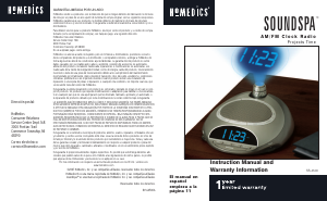 Manual de uso Homedics SS-4500 Radiodespertador