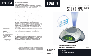 Manual de uso Homedics SS-4000 Radiodespertador