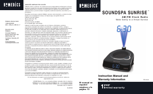 Manual de uso Homedics SS-5500 Radiodespertador
